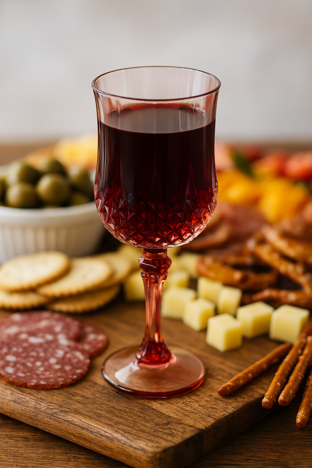 Verre sur pied multi color