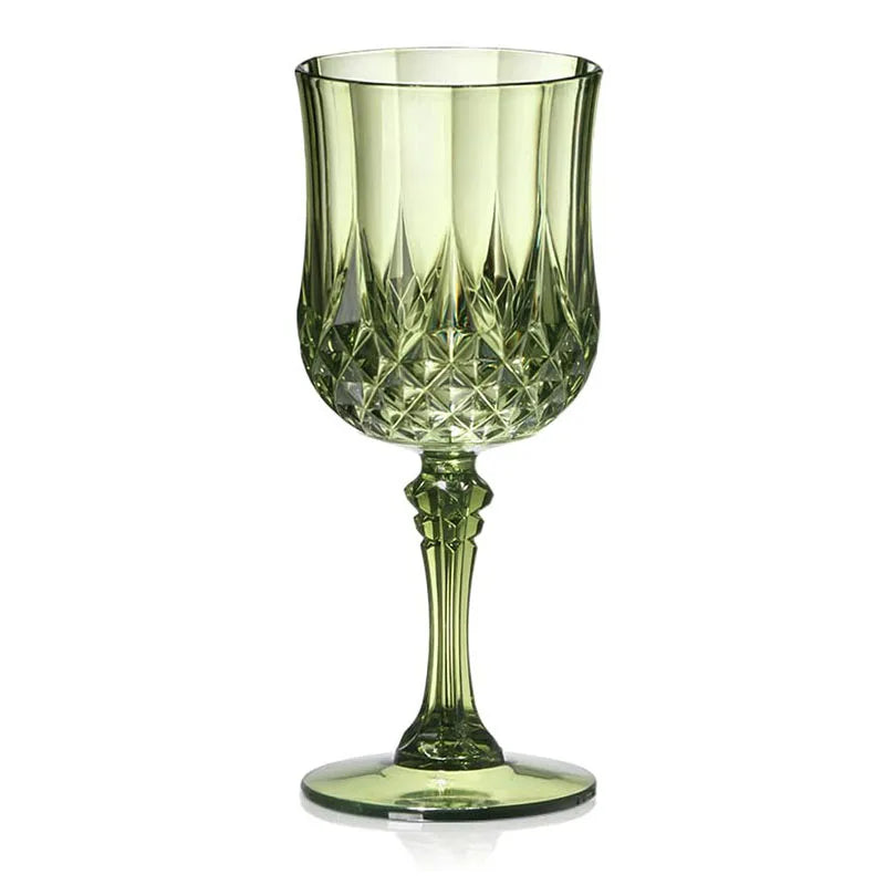 Verre sur pied multi color